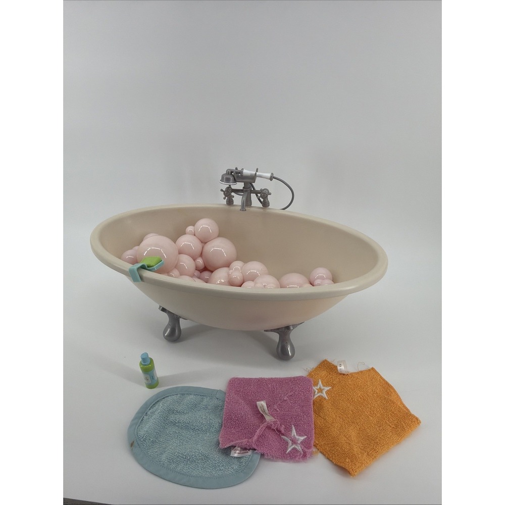RETIRED American Girl Doll Bubble Bathtub Set 🛁🫧🧼‎ Super Clean!